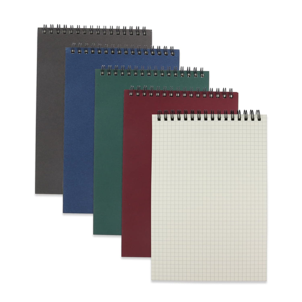 4 Pack Graph Paper Notebook, A5 Top Wirebound Grid Spiral Notebook 5.8" x 8.3",60 Sheets