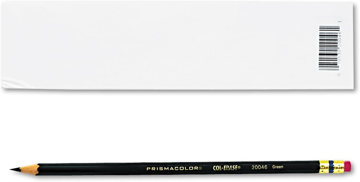 Sanford Prismacolor Col-Erase Pencil with Eraser, Green Lead, Green Barrel