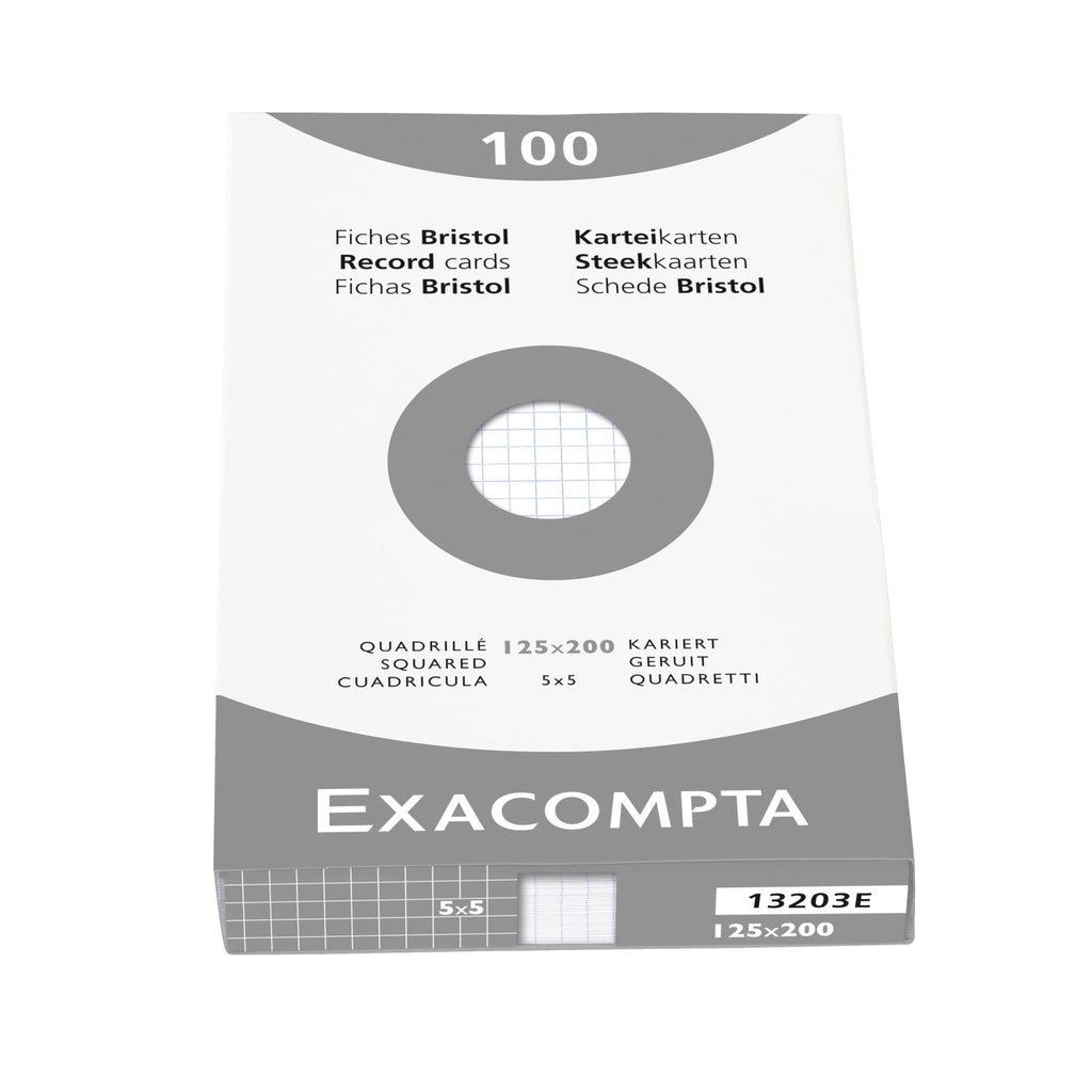 Exacompta Index Cards 3X5 Inch 100Pk