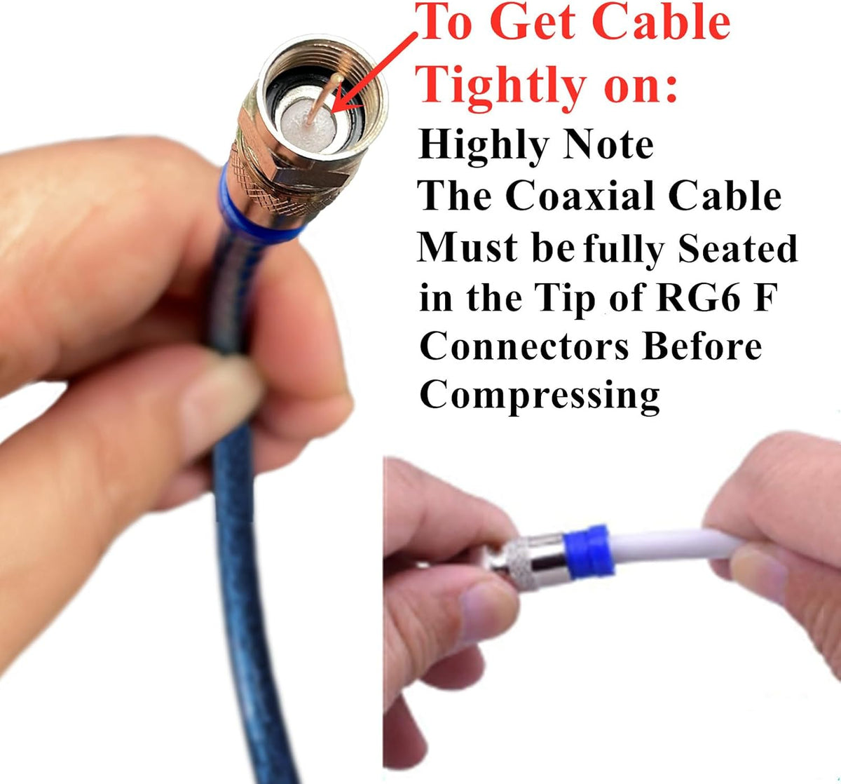 Gaobige Coax Cable Crimper Tool Kit, rg6 rg59 Coaxial Compression Tool
