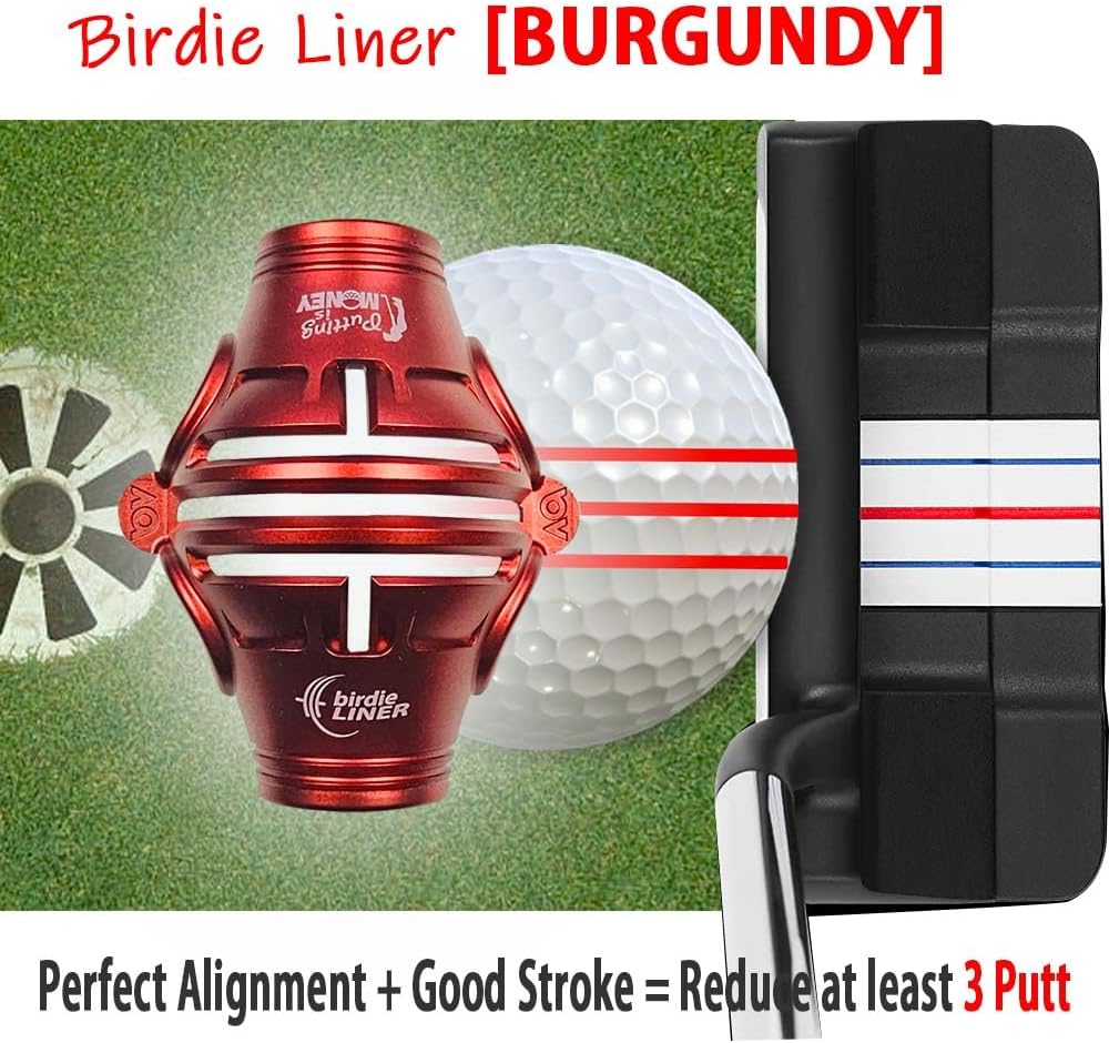 BIRDIE79 360-Degree Golf Ball Marker Alignment Tool Kit, 3 Pens, Gift Box