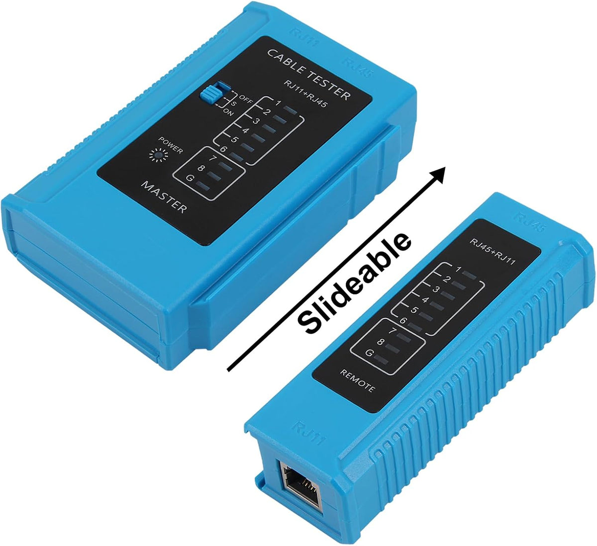 2Pcs LAN Cable Tester RJ45 RJ11 RJ12 Network Ethernet Tester for Cat5 Cat5e Cat6 Cat6a