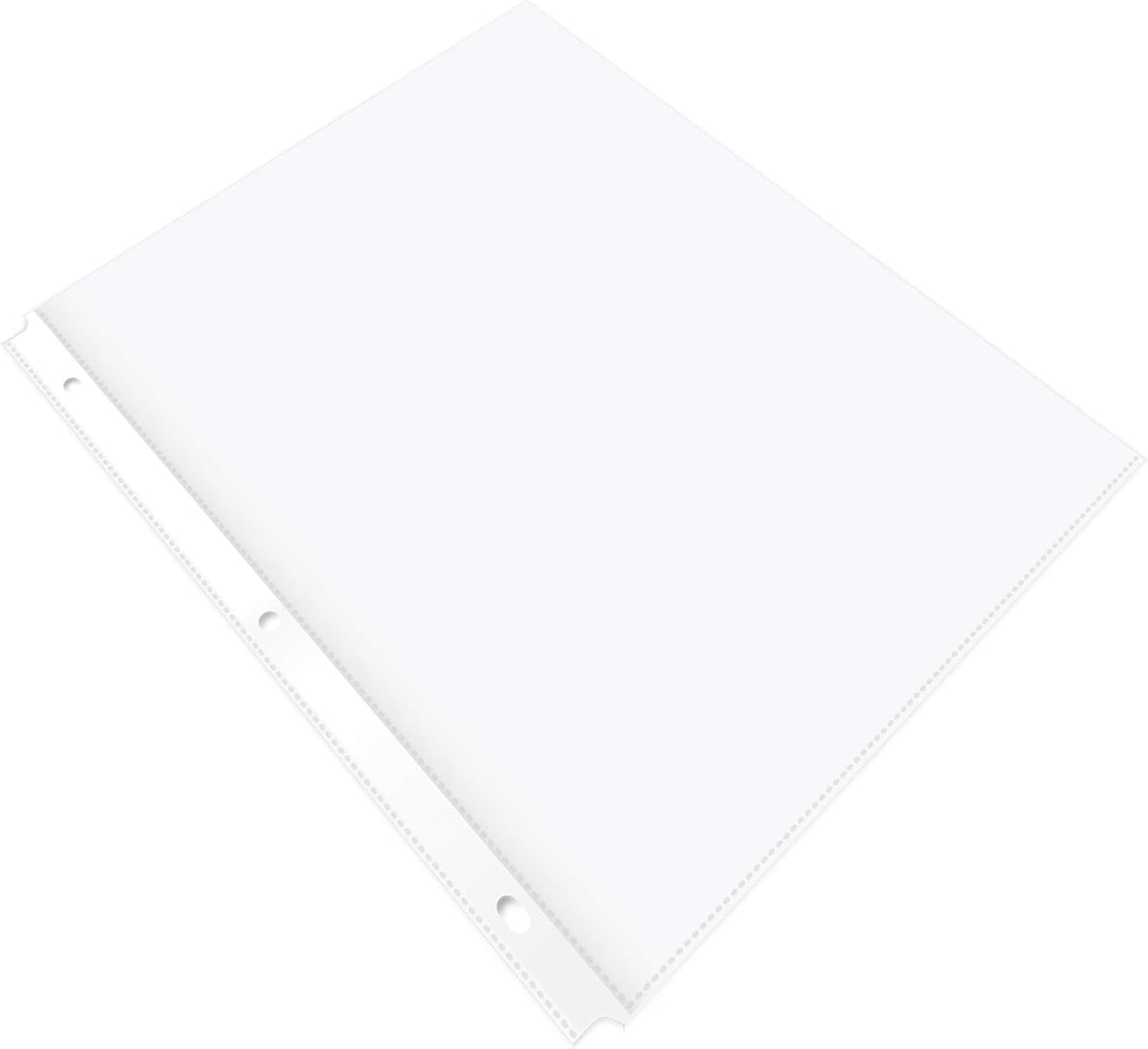 Amazon Basics Durable Clear Sheet Protectors for 3 Ring Binder, 8.5 in x 11 in, 3 holes