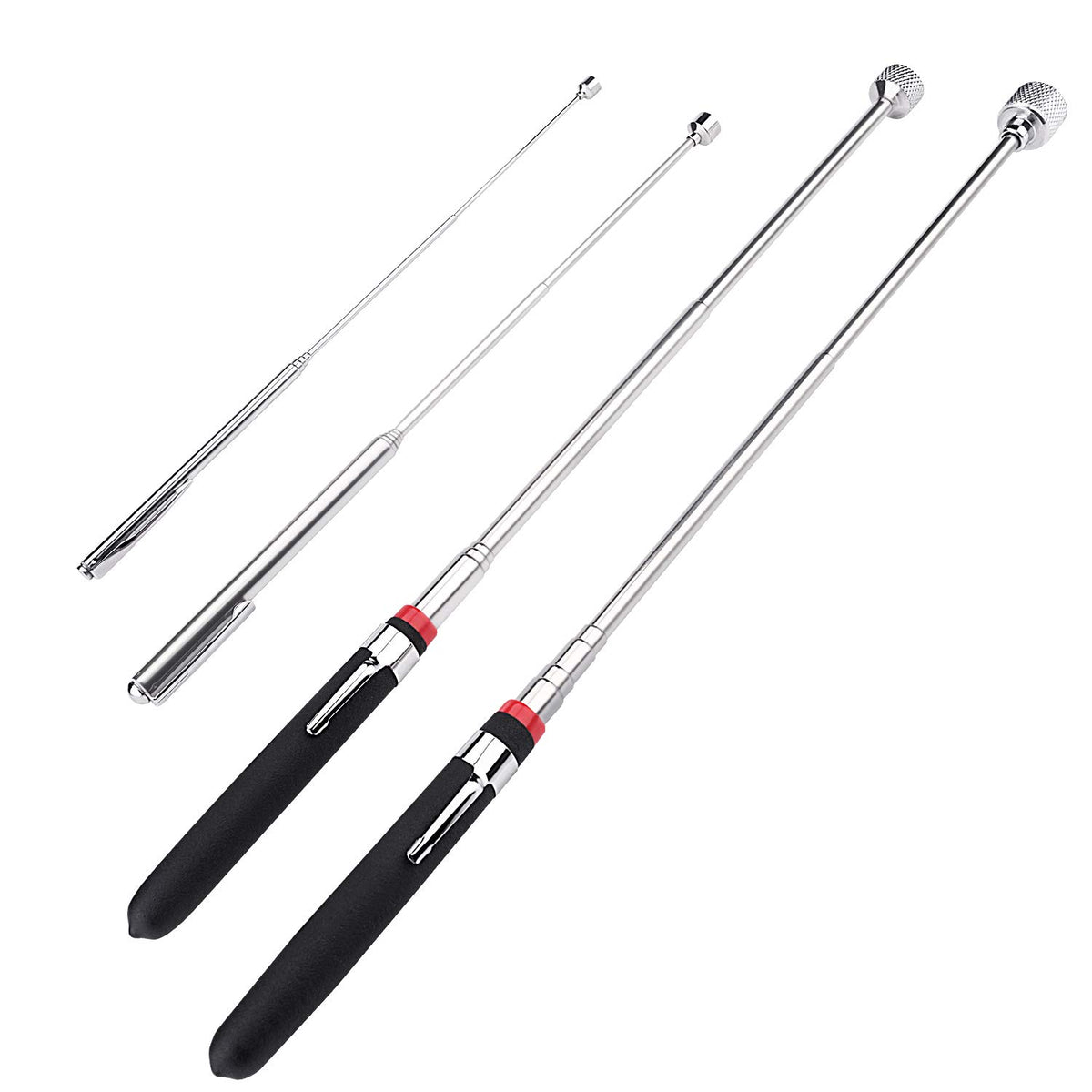 Magnetic Pick Up Tool 4 Pack, Telescopic Magnet Stick (1.5LB 3LB 10LB 15LB) Birthday for