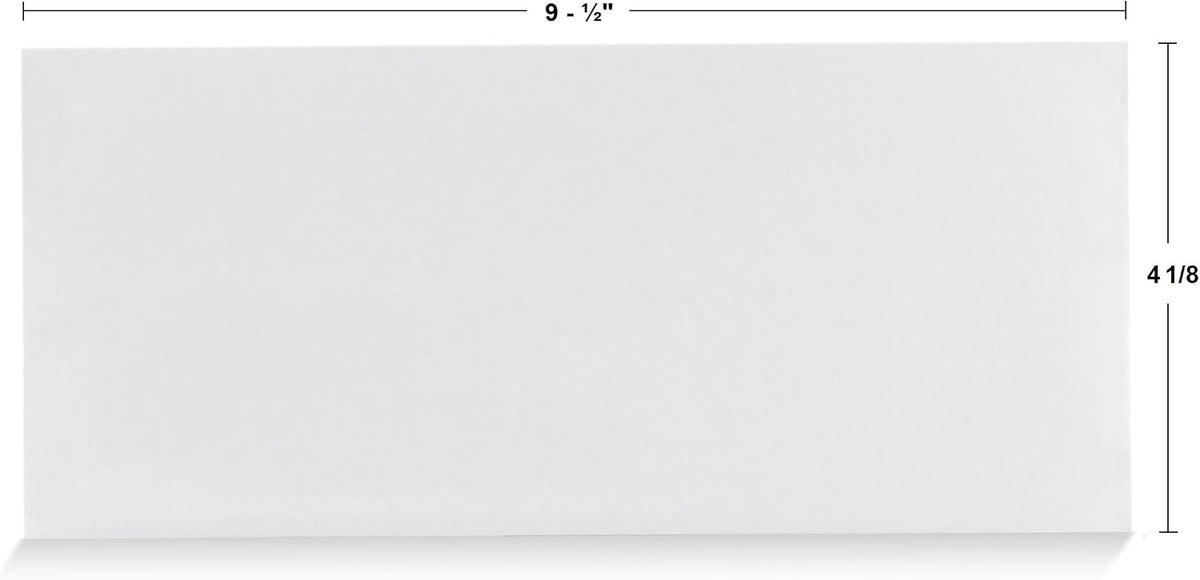 Aimoh#10 Business Envelopes Letter Size Windowless Self Seal Security 100ct