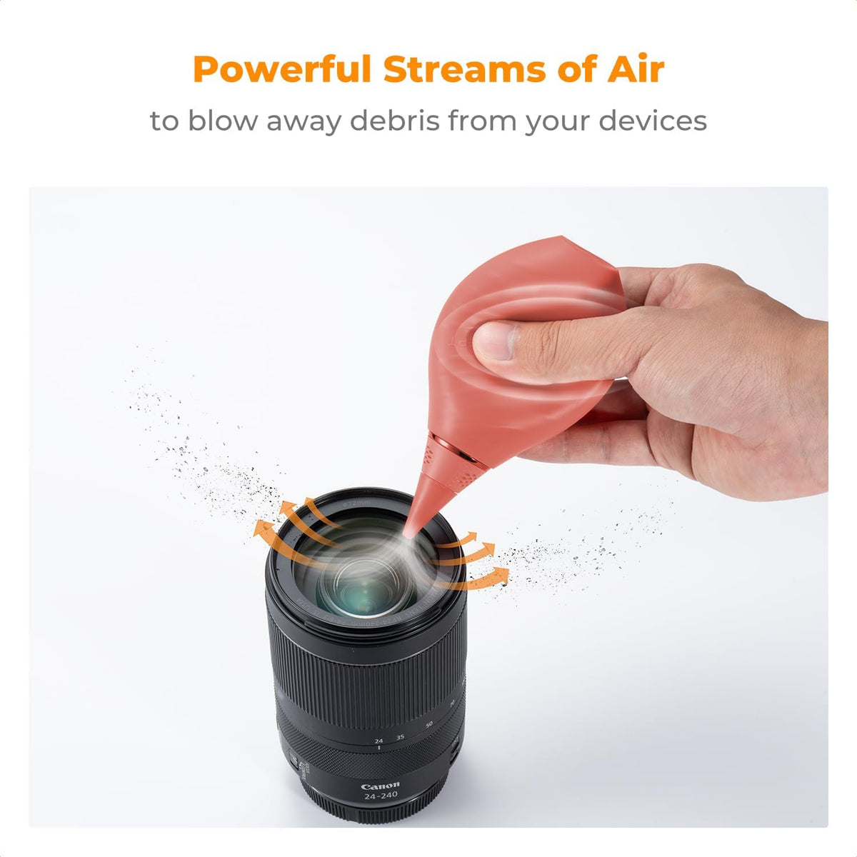 K&F CONCEPT Camera Air Blower, with Long Nozzle/Short Nozzle Switch Design