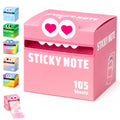 105 Sheets Transparent Pull-Out Sticky Notes, Cute Monster Pattern Sticky Note