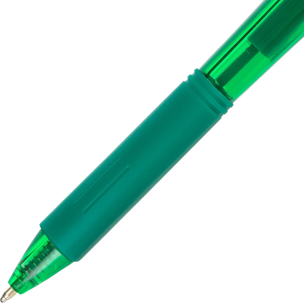 Pentel Wow! Retractable Ballpoint Pens, (1.0mm), Medium Line, Green Ink