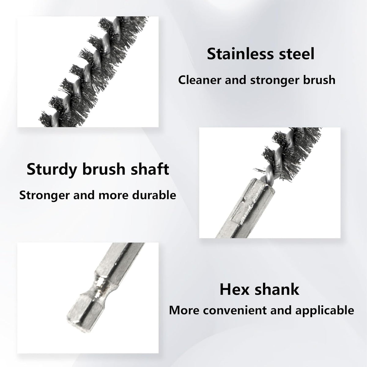 12Pcs Golf Club Cleaner Brush, Golf Clubs Head Hosel Brush, Electric Drill Wire Brush