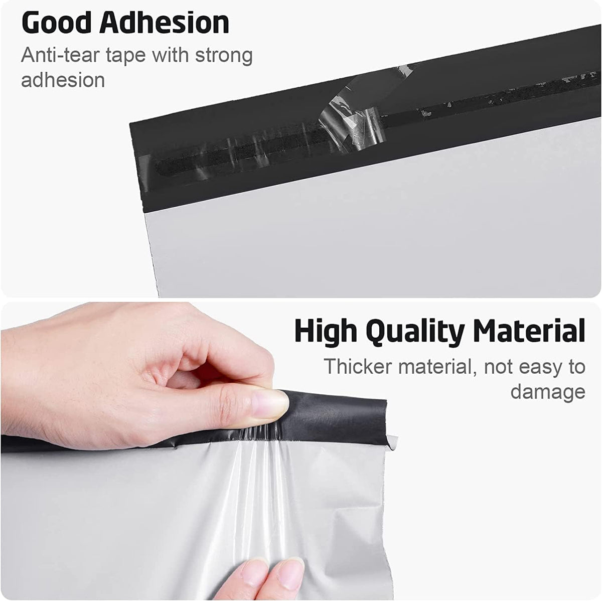 7.5" x 10" 100 Pack Poly Mailers Shipping Envelopes, Self Sealing, Waterproof