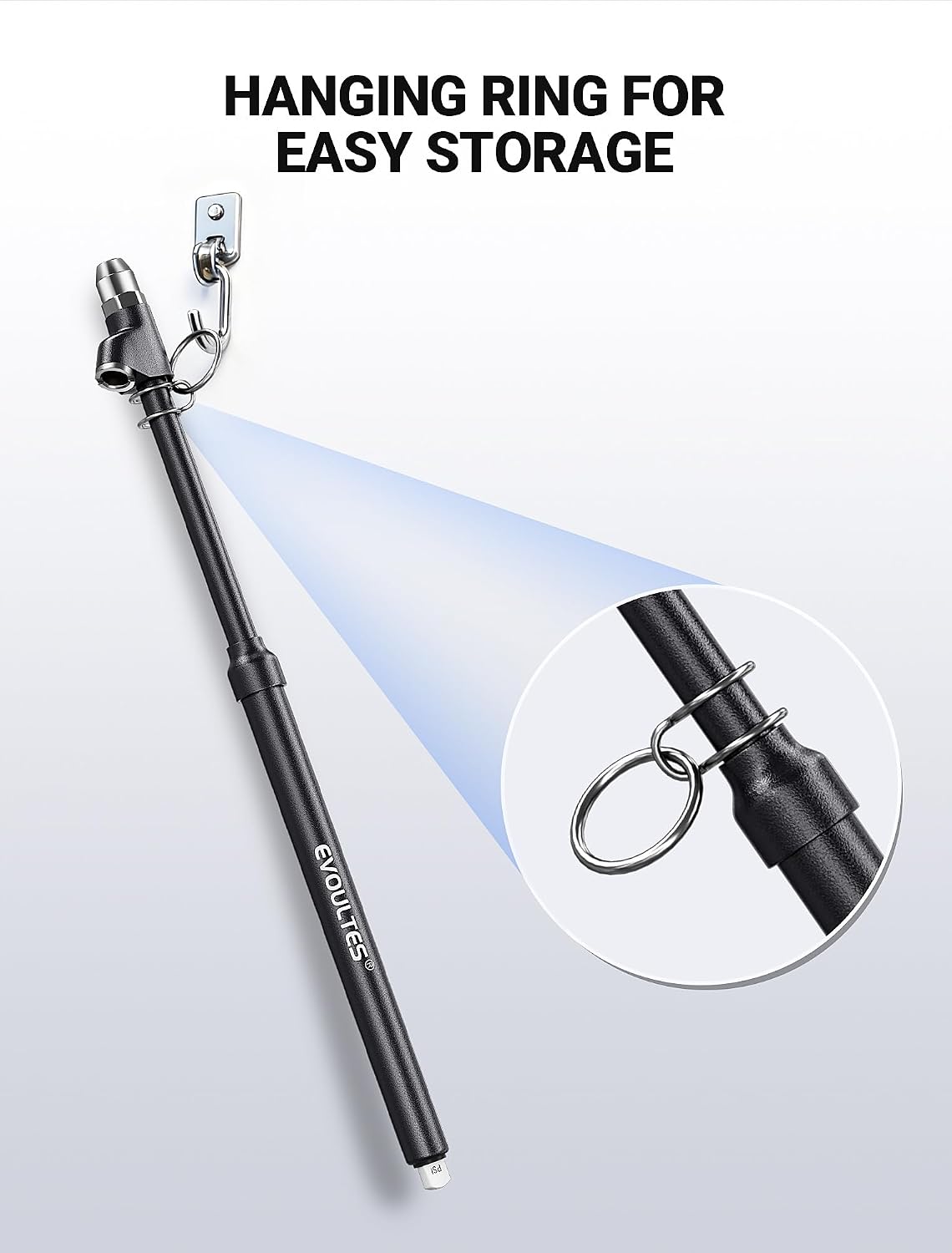 2 PCS Heavy Duty Tire Pressure Gauge, Straight-On Dual Head