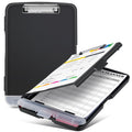 Sunnyclip Clipboard with Storage, Real Hinge Heavy Duty 8.5x11 Clipboards - with Pen