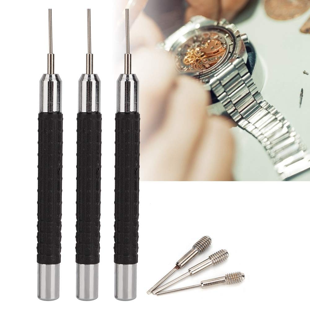 Watch Band Link Remover,Watch Link Removal Tool 3pcs Alloy Pin Piercing Watch Repair Tool