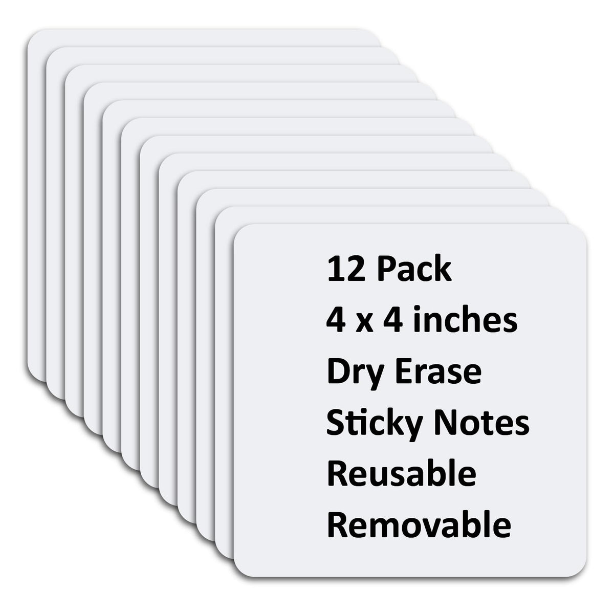 SVNOOC Multi-Use Dry Erase Sticky Notes, Reusable Labels Stickers for Wall Desk Fridge