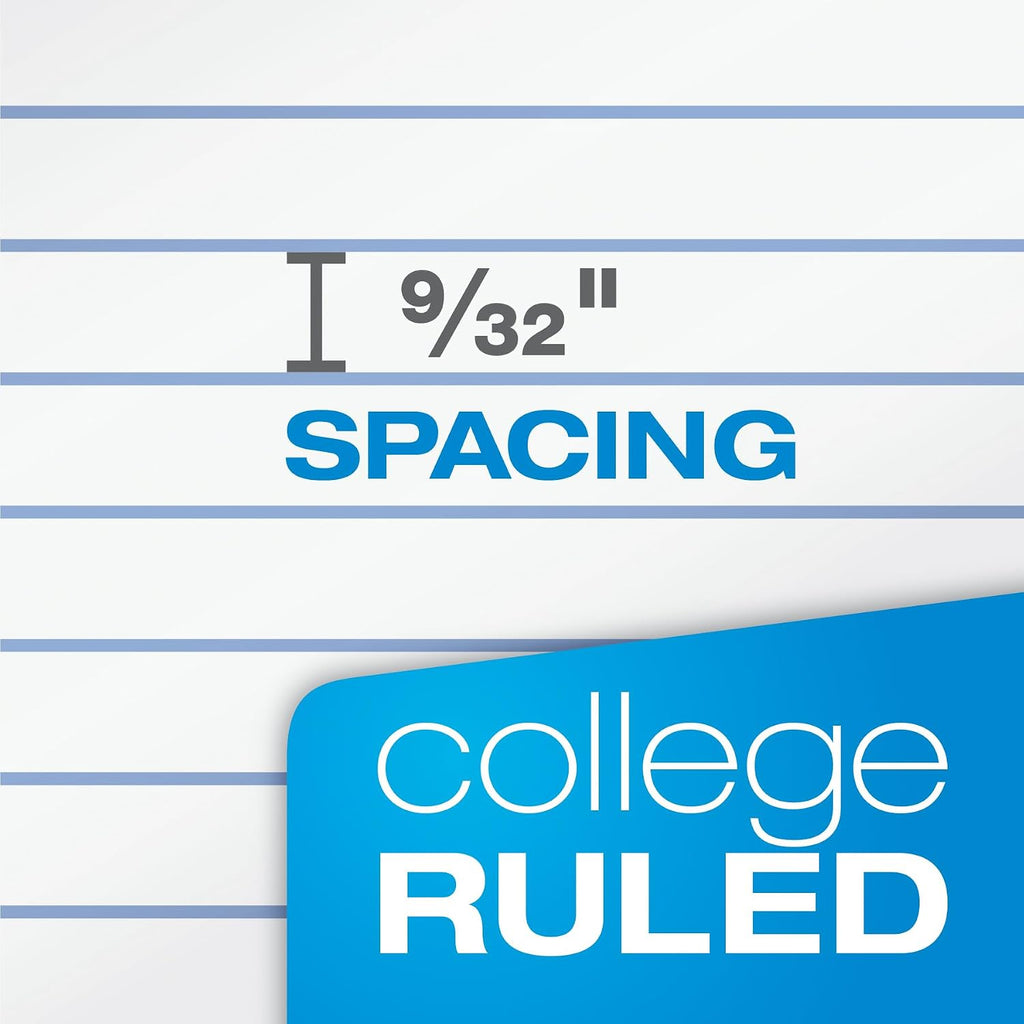 Oxford Spiral Notebooks, 3 Pack, 3 Subject, College Ruled Notebooks for School