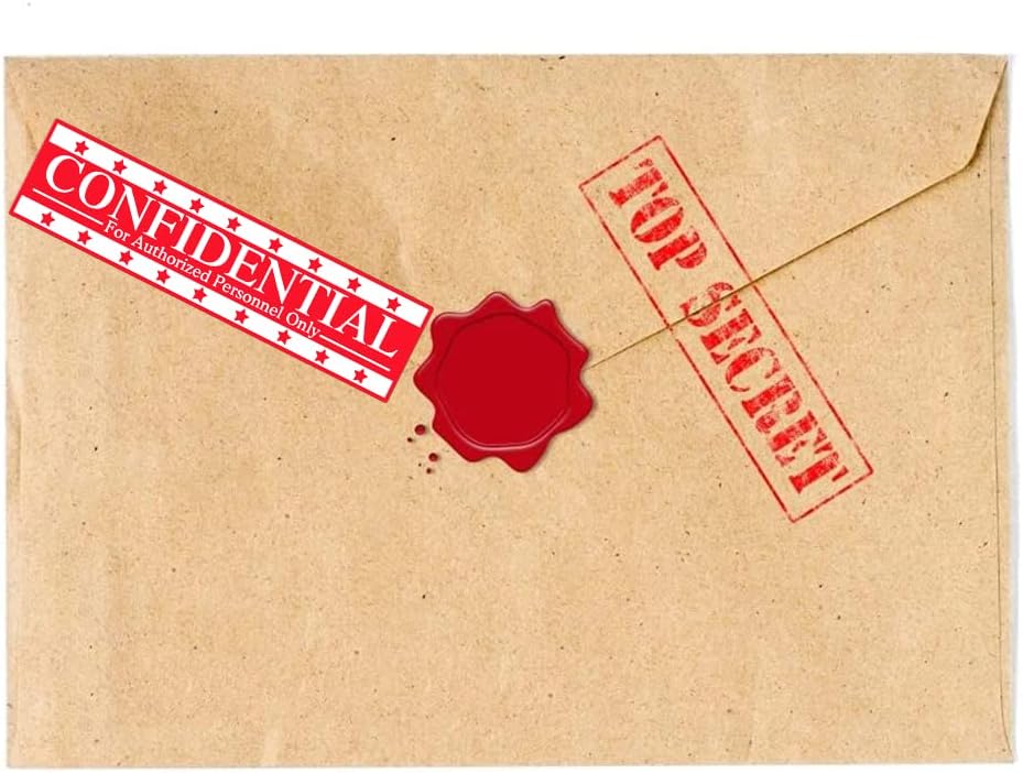 4x1 Inch Red Confidential Stickers, 500 Pcs Confidential Labels for File