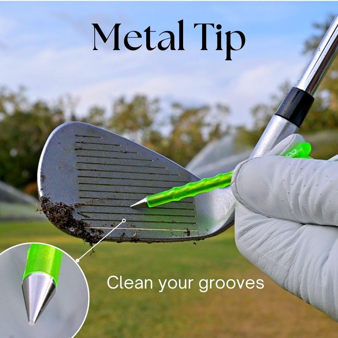 AIRGLO Forever Tee Premium Metal Unbreakable Golf Tees (2 Pack), Extended Metal Tip