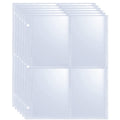 80 Pack 640 Pockets 2.5x3.5 Trading Card Sleeves,A5 Binder 4 Pocket Card Sleeves