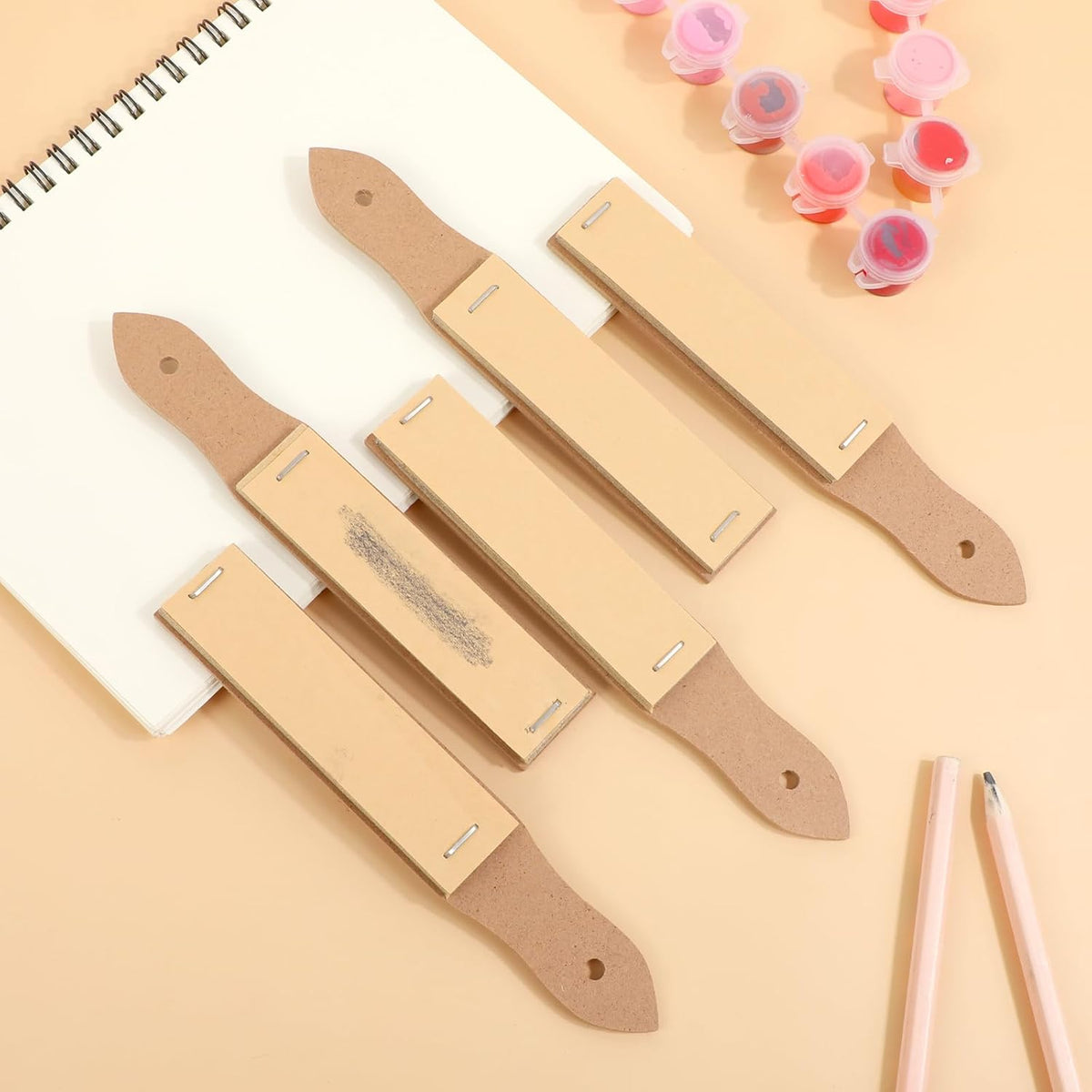 20 Pcs Sandpaper Pencil Sharpener, Art Pencil Sharpener Sketch Sandpaper Pastel Pencil