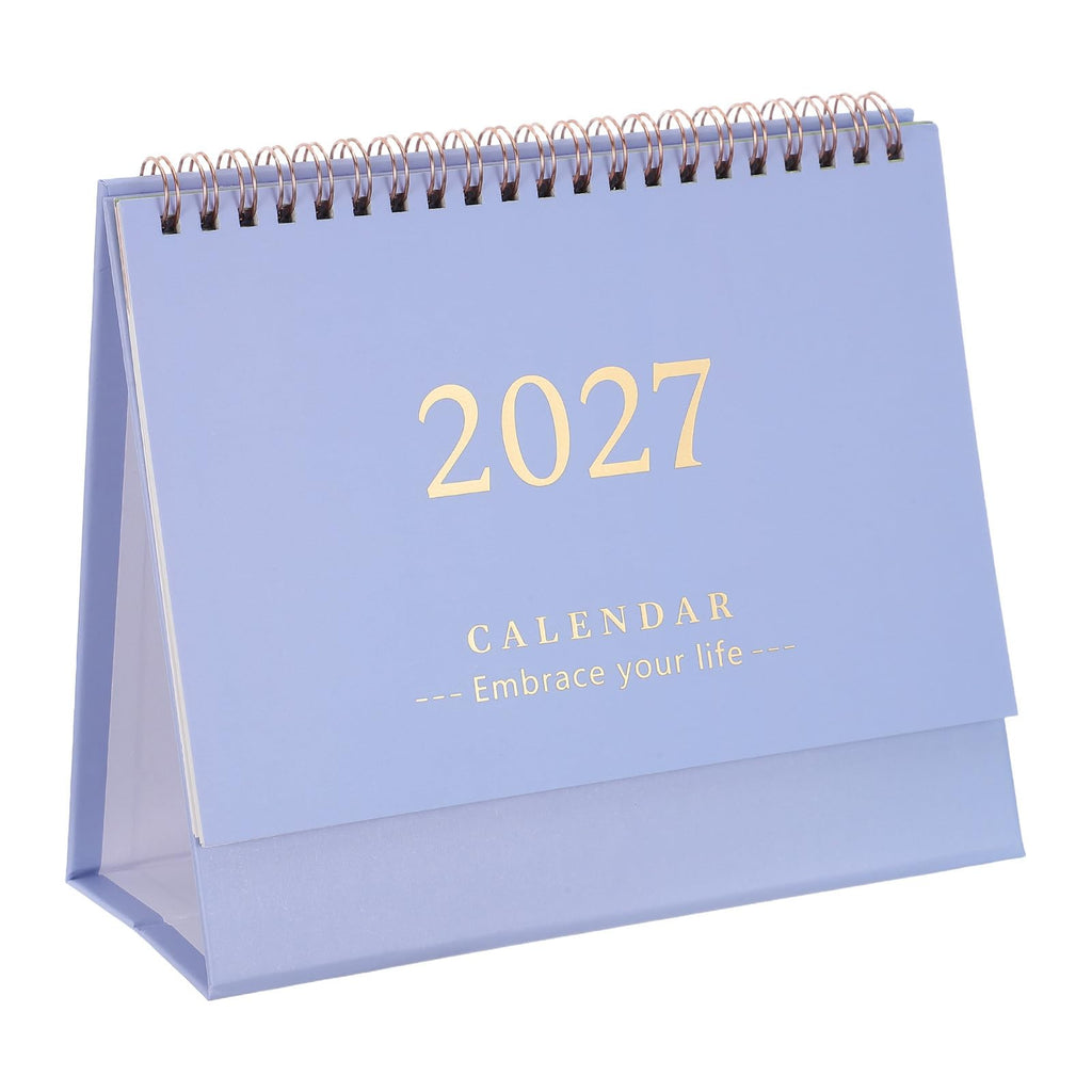 NUOBESTY Monthly Desk Calendar 2026-2027 Standing Flip Daily Calendar