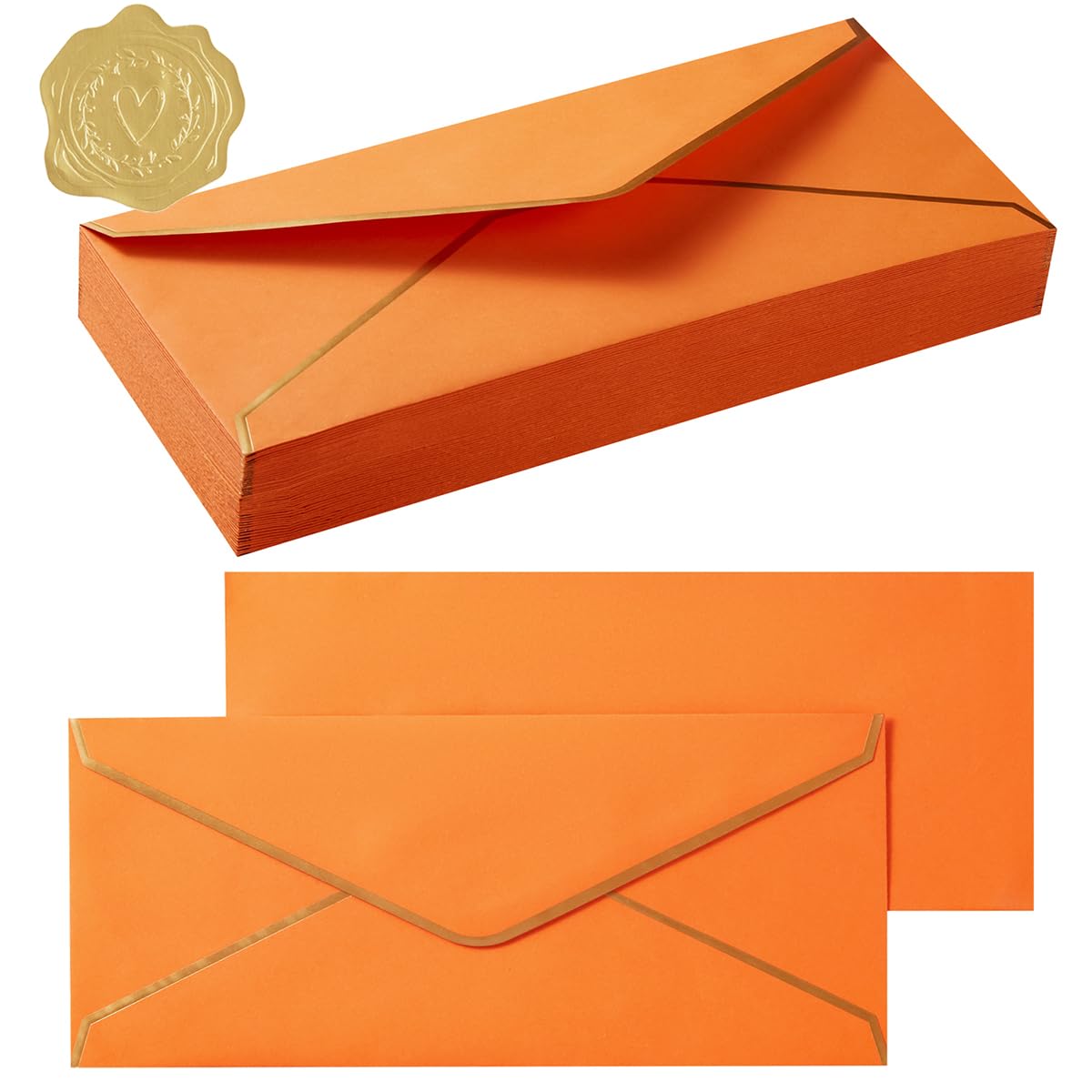 50 Pack #10 Business Envelopes, Light Blue, 4 1/8 x 9 1/2 Inches