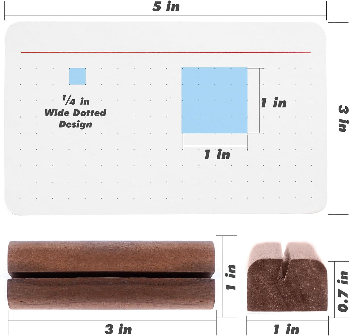 Dotted Index Cards, 3x5, Thick Heavyweight 350gsm Cards, 60 Count, To Do List