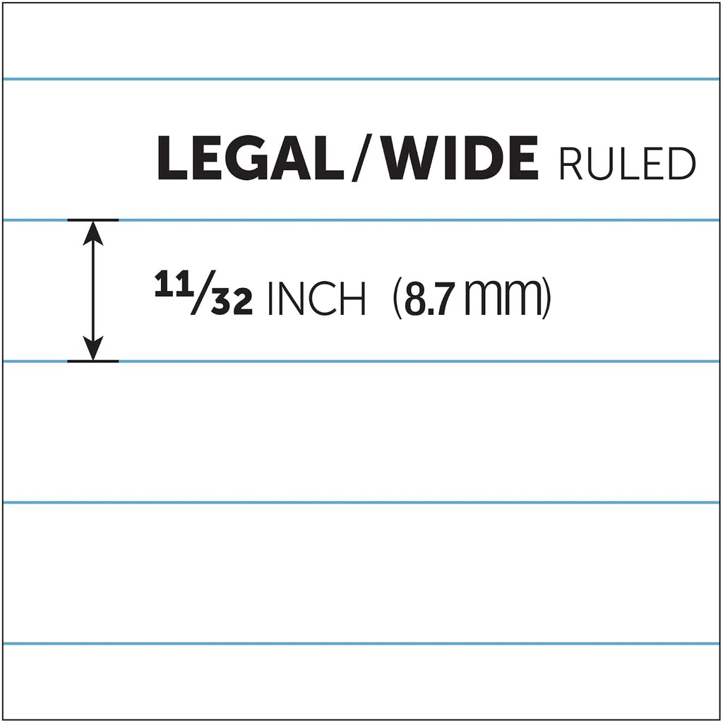 Office Depot Professional Legal Pad, 8 1/2in. x 11 3/4in., Legal Ruled, 50 Sheets Per Pad