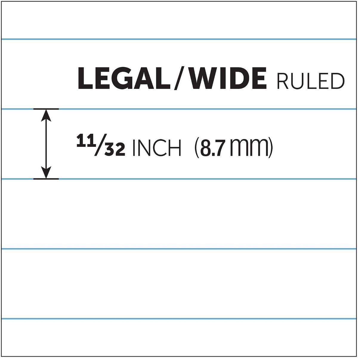 Office Depot Professional Legal Pad, 8 1/2in. x 11 3/4in., Legal Ruled, 50 Sheets Per Pad