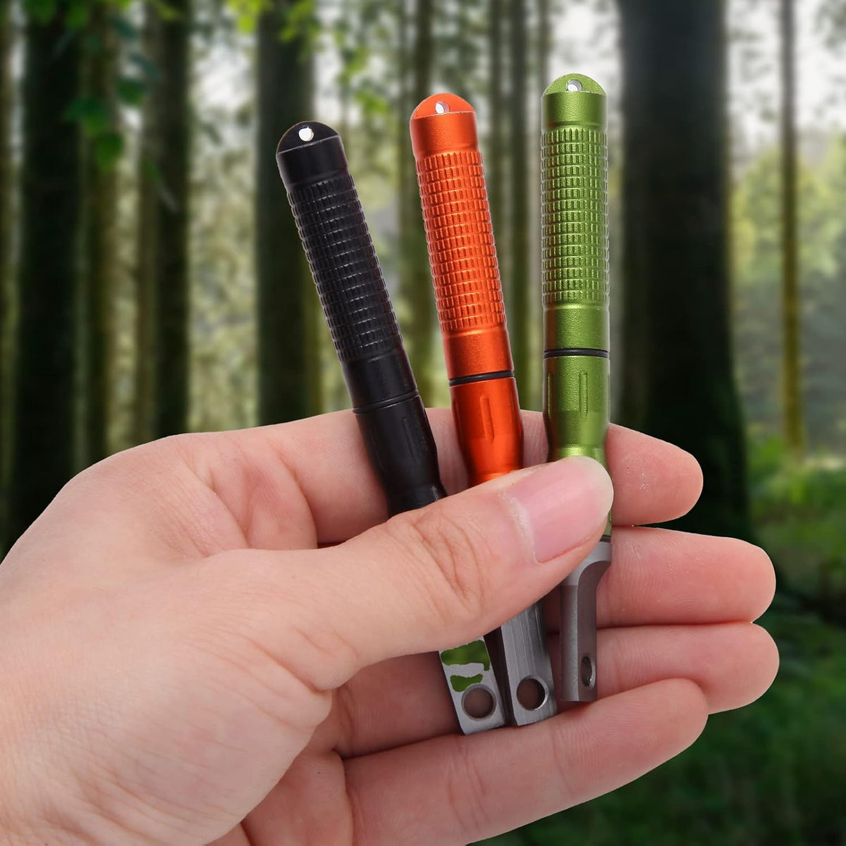 3PCS Ferro Rods - Compact Fire Starter Sticks with Scraper Striker Fire Steel Strikes