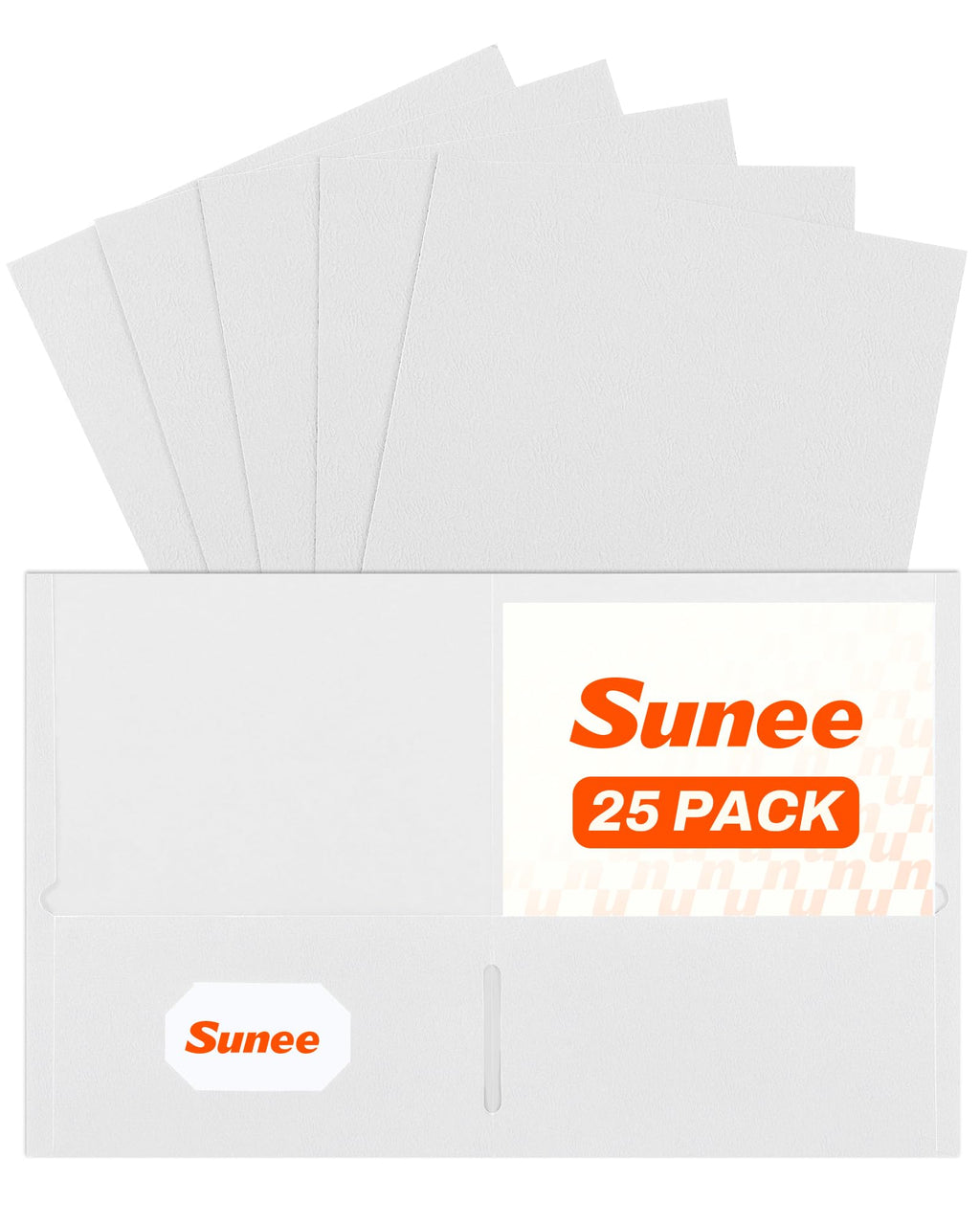 SUNEE Folders with Pockets(25 Pack, Assorted Colors)