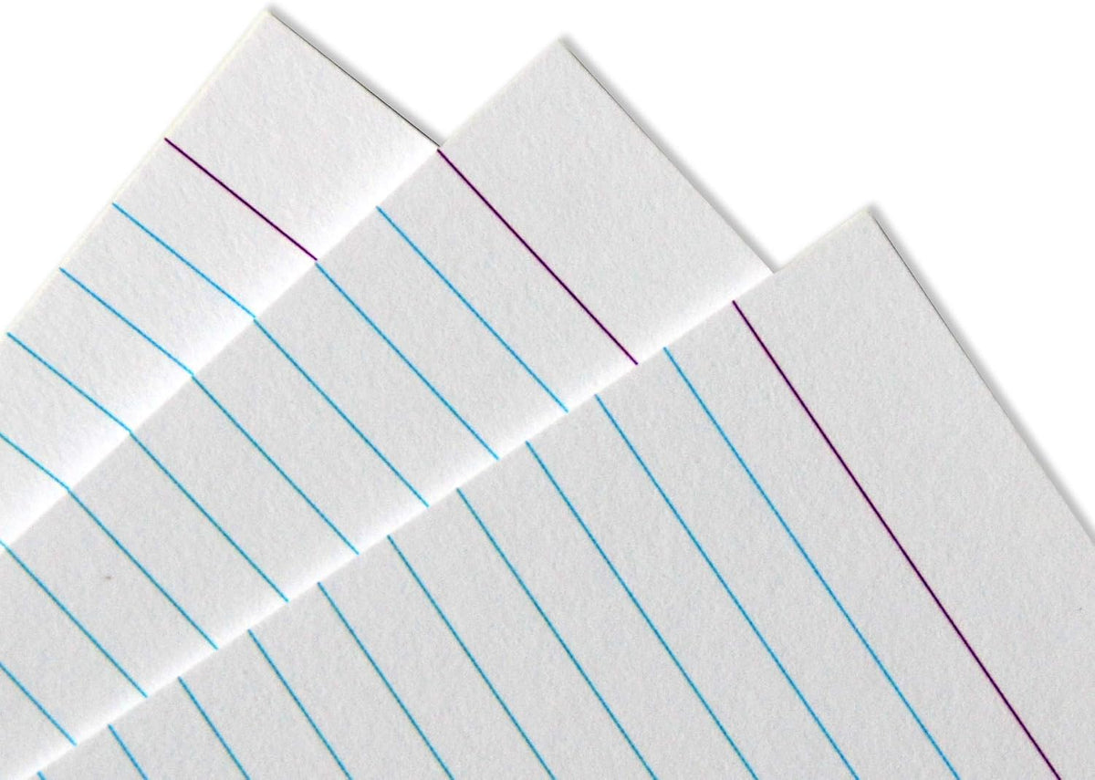 Home Advantage Double Sided Ruled White Index Cards, File Lined Note Cards (5-x-7)