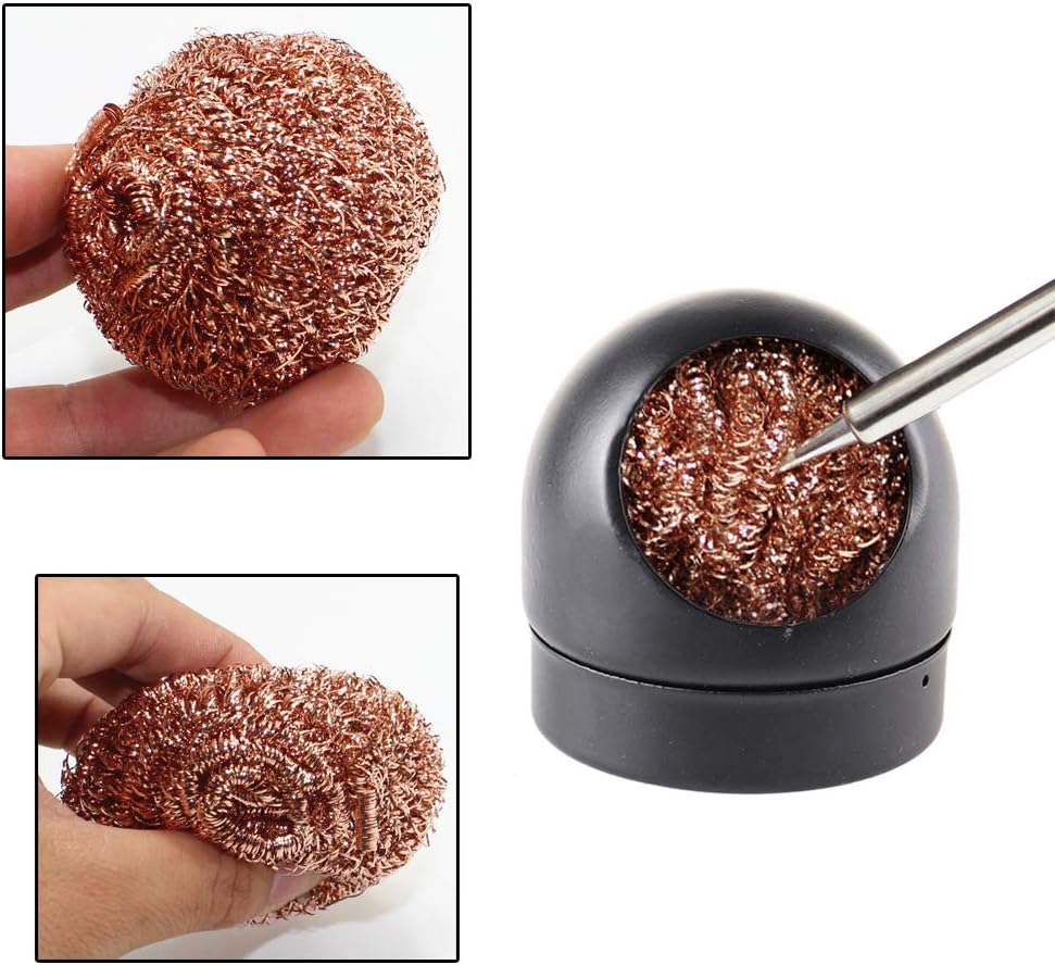 4-in-1 welding tool set, soldering iron tip cleaner + 0.6mm solder wire (1.76 oz / 50 g)