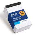Oxford Legal Pads, 12 Pack, Premium Note Pads, 50 Legal Ruled 5" x 8" Sheets