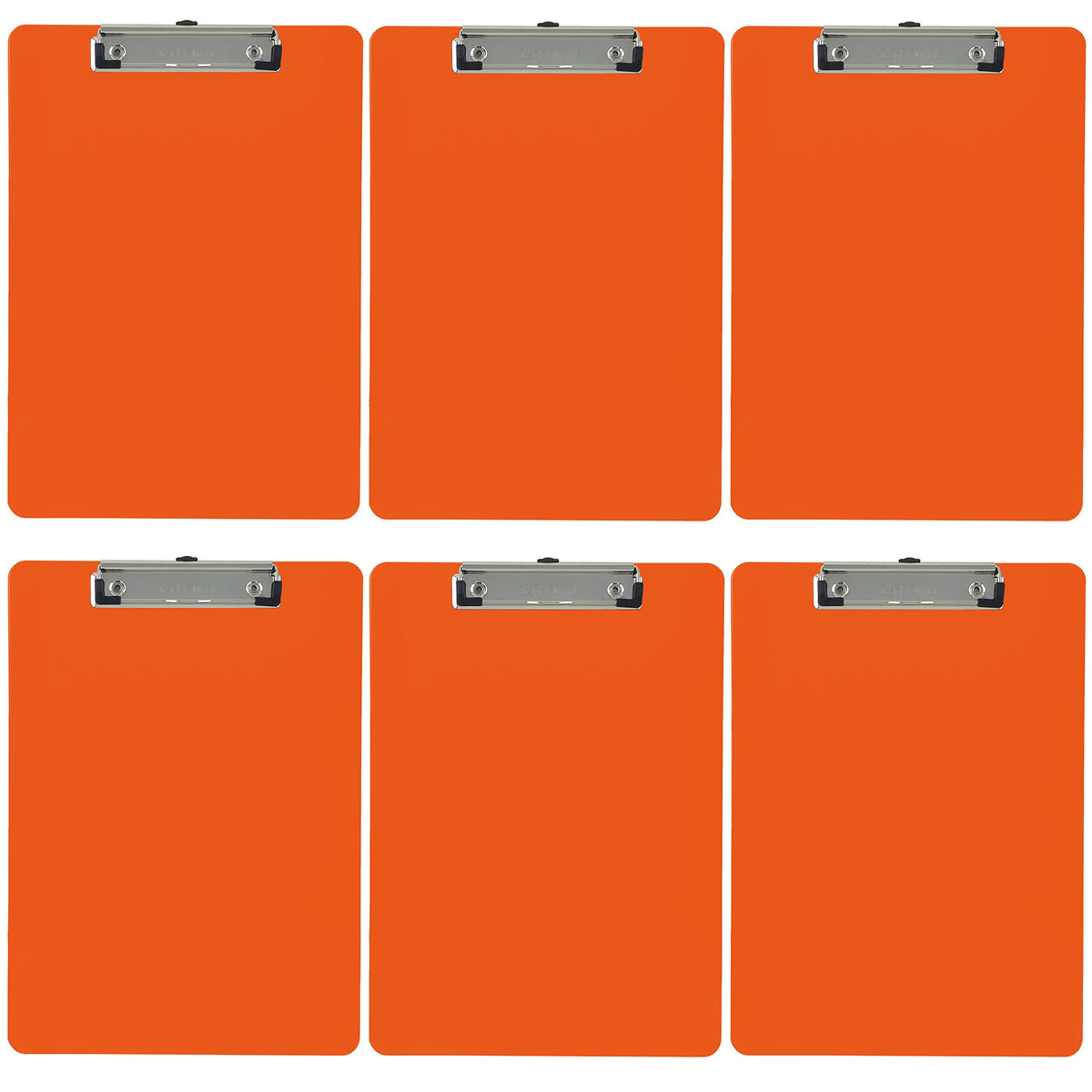 Trade Quest Black Plastic Clipboards Letter Size Low Profile (6-Pack)