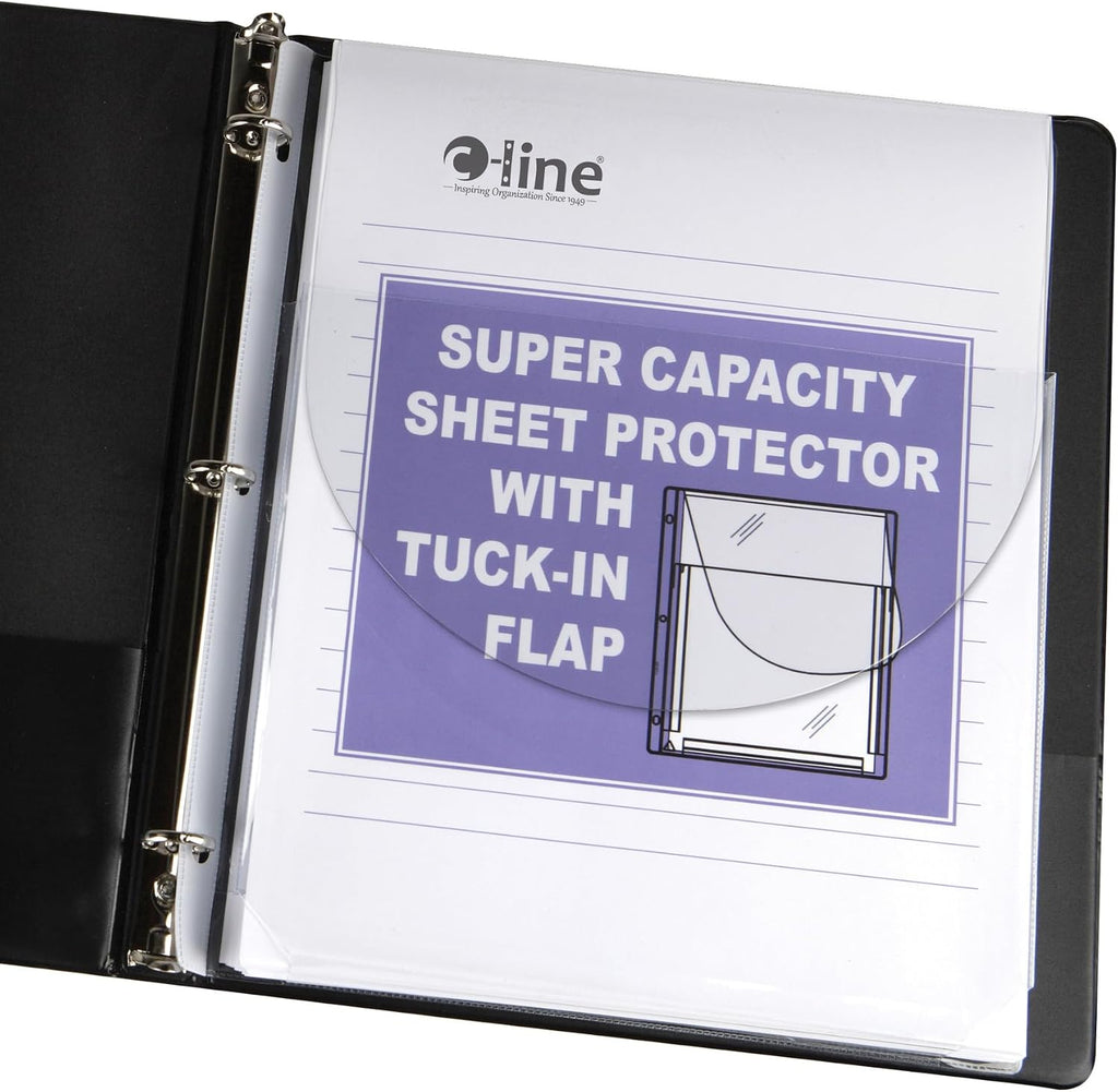 C-Line Super Capacity Sheet Protector, Clear, 10/Pack (61027)