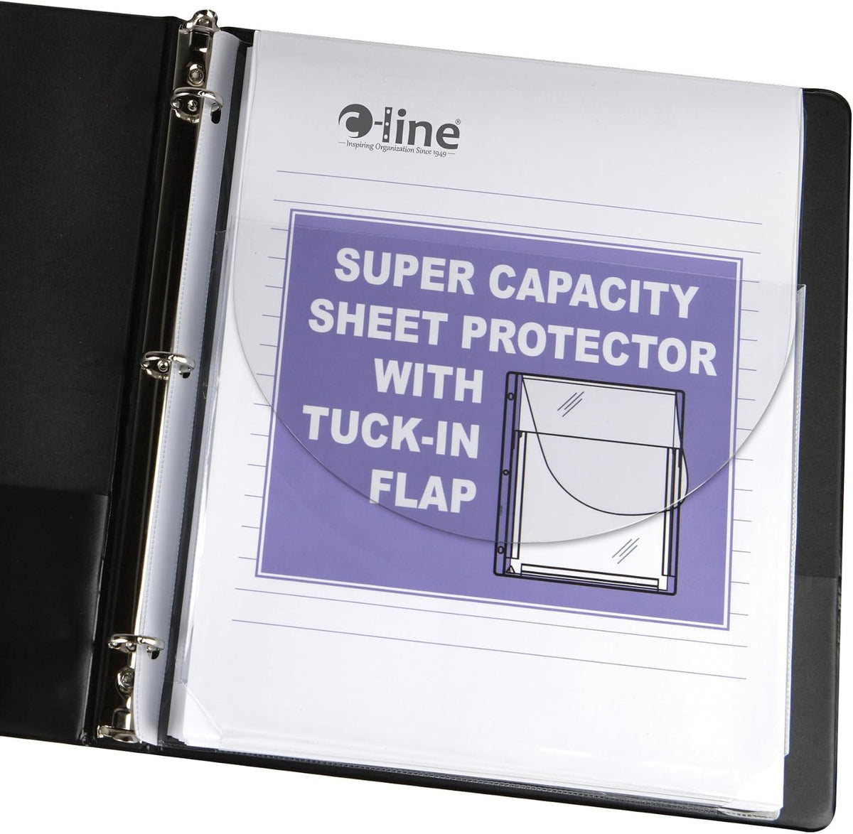 C-Line Super Capacity Sheet Protector, Clear, 10/Pack (61027)