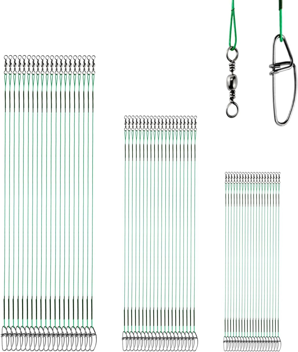 QISHUO High Strength Fishing Leader Saltwater Stainless Steel Fishing Leaders Freshwater