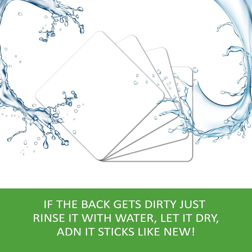SVNOOC Multi-Use Dry Erase Sticky Notes, Reusable Labels Stickers for Wall Desk Fridge