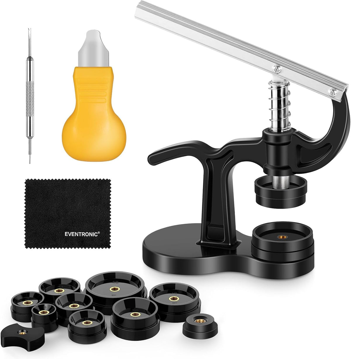 Eventronic 16PCS Watch Press Tool for Watch Battery Replacement Tool Kit