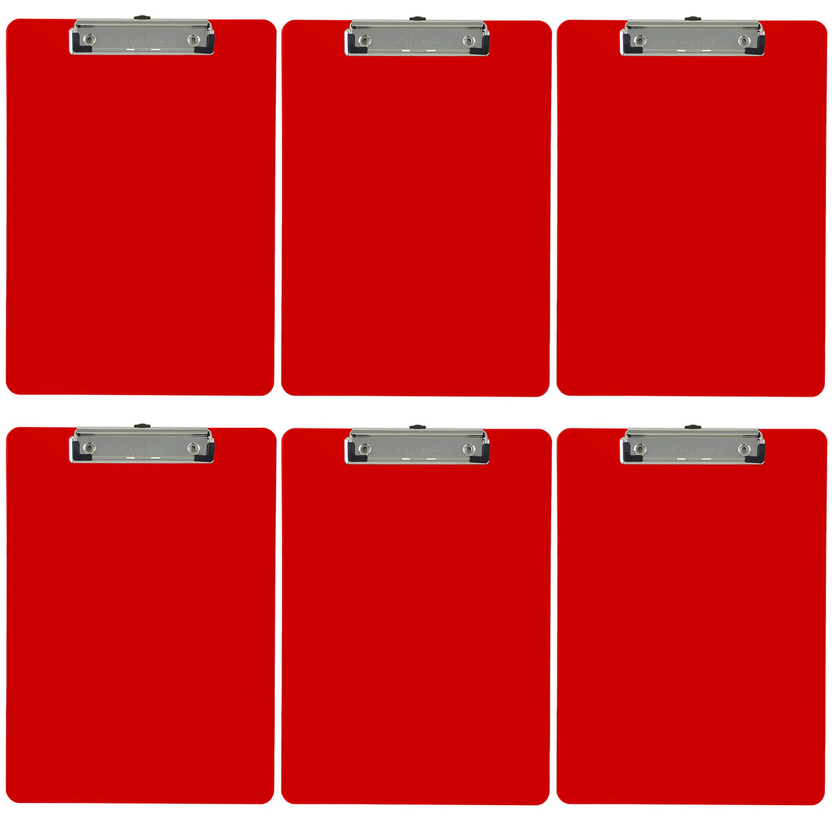 Trade Quest Black Plastic Clipboards Letter Size Low Profile (6-Pack)
