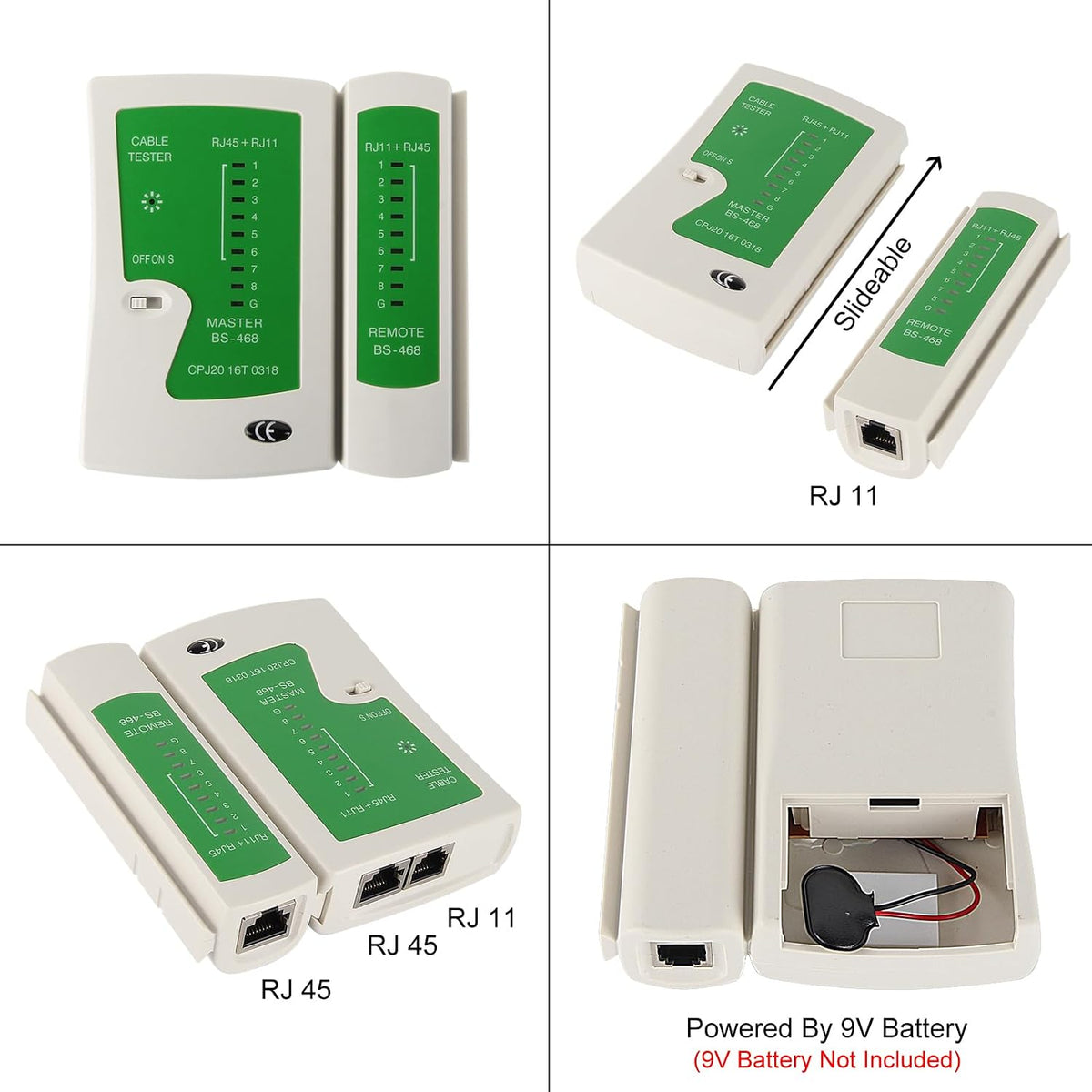 RJ45 Cable Plier and Crimp Tool Kit Pass Through Ethernet Crimper for 8P8C 6P4C 4P4C 4P2C