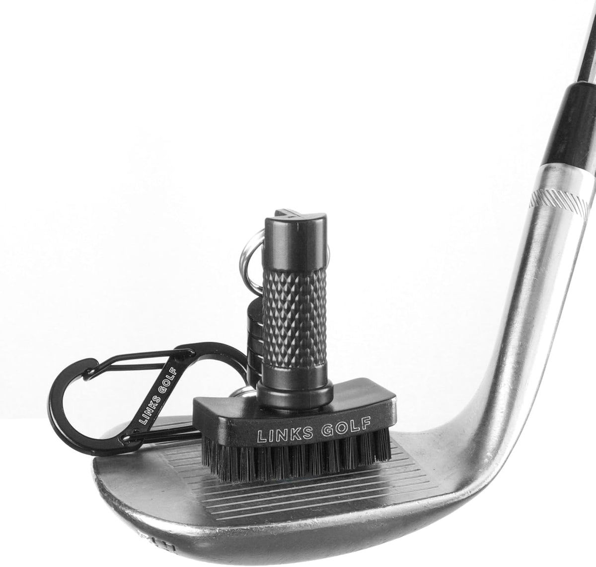 Links Golf – Mini Golf Club Brush, Portable Golf Club Cleaner with Quick-Release Magnet &