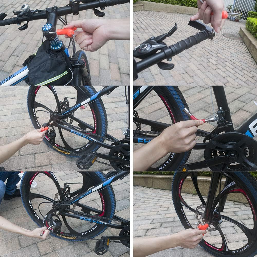 YOUMI Bicycle Wrench Tool, Y-Shaped External Three-Way Hexagon 2.5/3/4/MM 5/6/8MM
