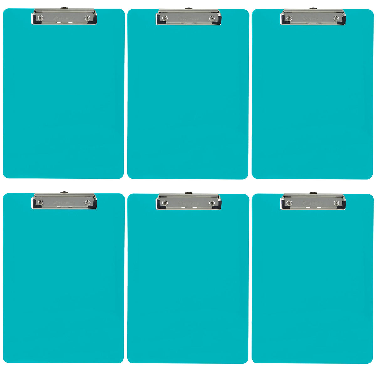Trade Quest Black Plastic Clipboards Letter Size Low Profile (6-Pack)