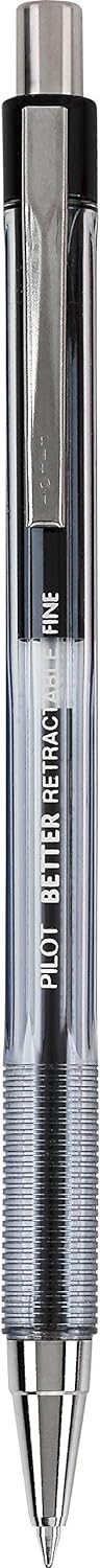 PILOT Pen 30000 The Better Ball Point Pen, 0.7mm, Black Ink, 12-Pack