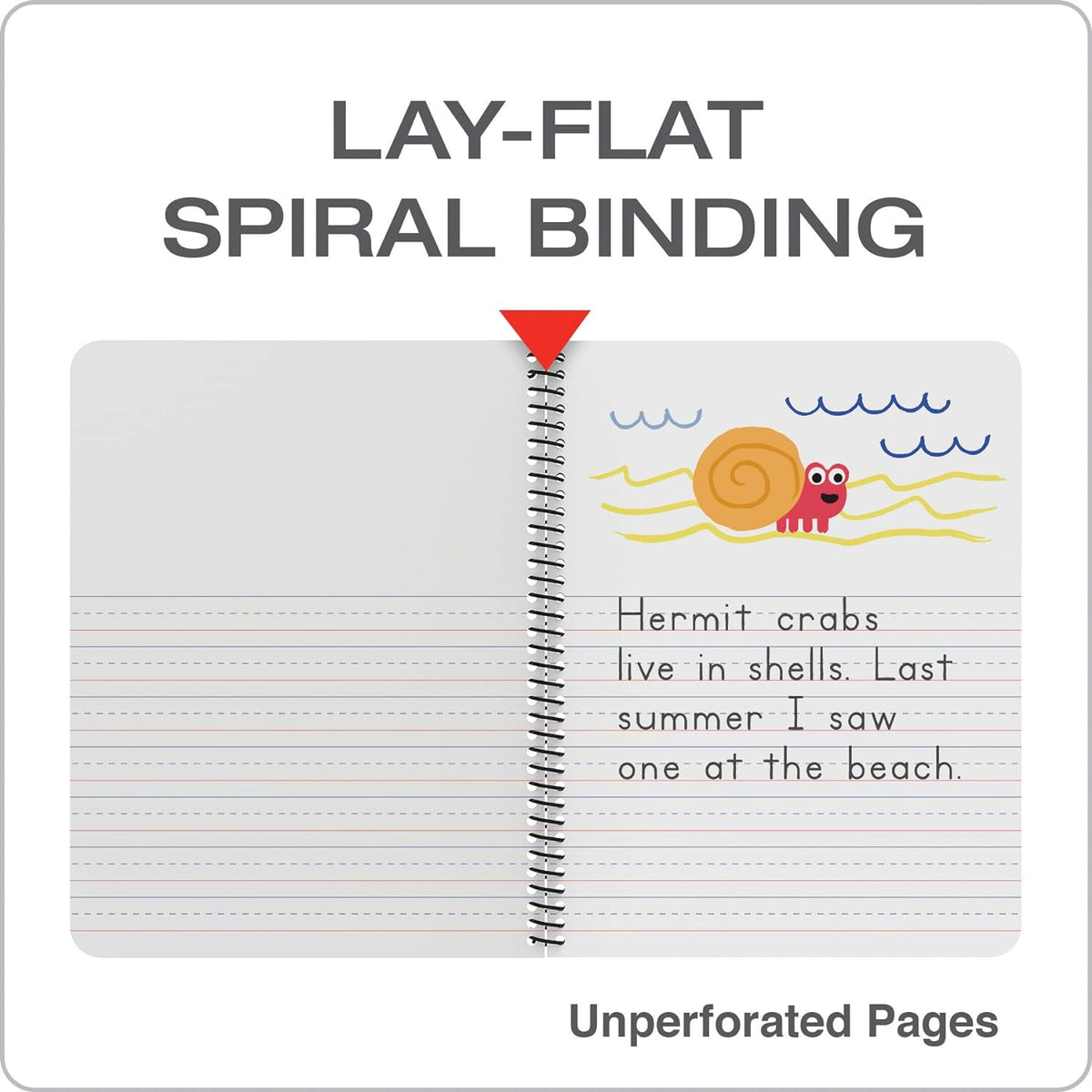 Oxford Primary Spiral Notebooks, Writing/Drawing Practice, Pre-K, K-2