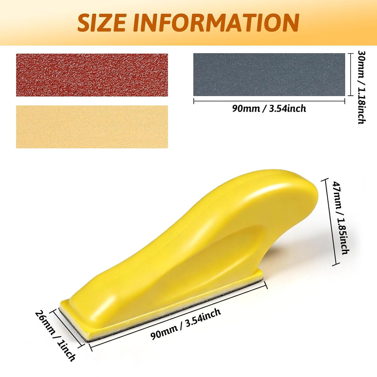 180 PCS Mini Detail Sanding Kit, 80-1000 Grit Sandpaper with Finger Sanding Blocks for