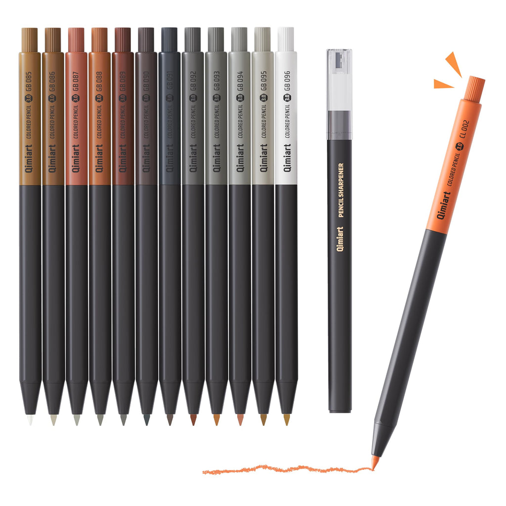 3.0mm Mechanical Colored Pencils Set, Pack of 12 (Metallic Color)