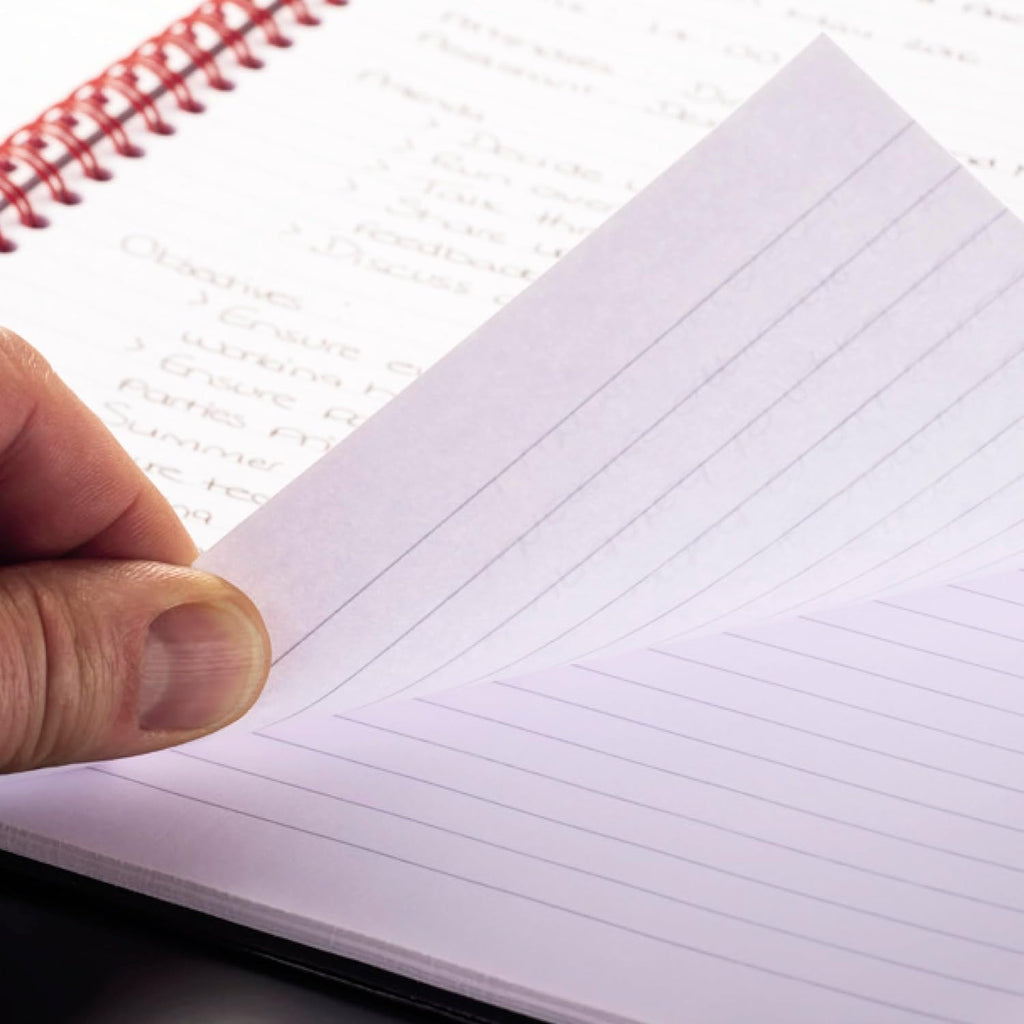 Black n' Red Notebook, Business Journal, 8-1/4" x 5-7/8", 70 Sheets, Ruled, Optik Paper