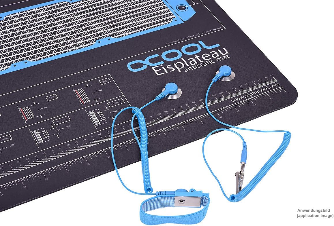 Alphacool Anti-Static Wrist Strap - Blue (11645)